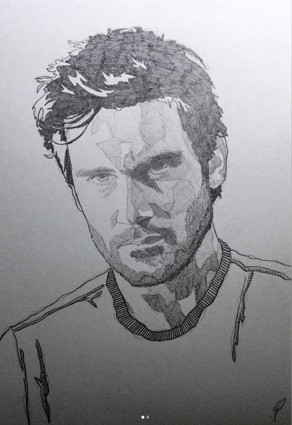 pencil drawing of a man